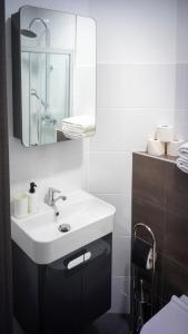 Koupelna v ubytování Löwen Hotel