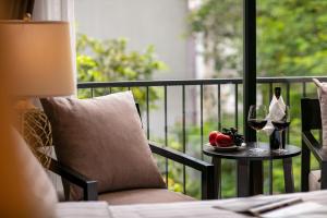 Posezení v ubytování Ping Diamond Hotel Hanoi