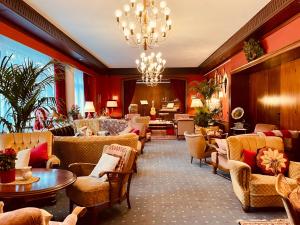 Posezení v ubytování Tante ALMA's Mannheimer Hotel