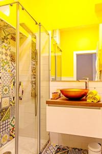 Salle de bains dans l'établissement Bella Vista House-Sorrento coast - free parking-solarium