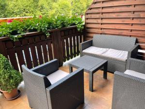 Balkón nebo terasa v ubytování Apartman KARIN, Tále, Chopok - Juh