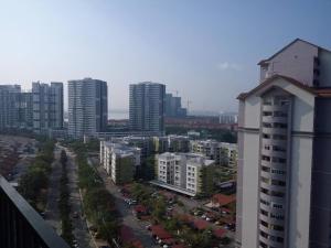 a view of a city with tall buildings at Bayu Marina Residence 3 Mins away Mid Valley Southkey in Johor Bahru