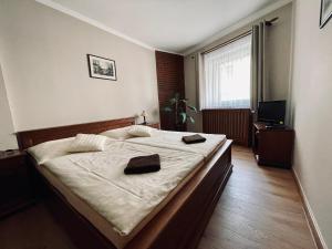 Postel nebo postele na pokoji v ubytování Pension Silvie