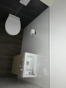 a bathroom with a urinal and a light on the wall at Superbe Appartement en Duplex - 4/6 Pers - 1er Etage - Blainville sur l'Eau in Blainville-sur-lʼEau