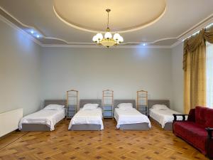 เตียงในห้องที่ Hostel Kutaisi by Kote