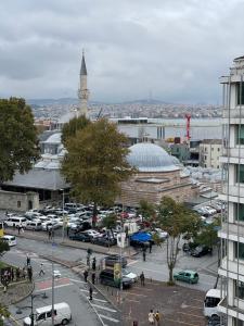 Nespecifikovaný výhled na destinaci Istanbul nebo výhled na město při pohledu z hotelu