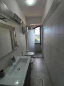 阿西西的住宿－Le Casette di Franco & Anna，一间带水槽和卫生间的浴室