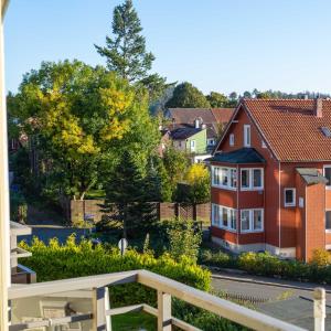 - une vue depuis le balcon d'une maison dans l'établissement Ferienwohnung "Am Kurpark", à Sankt-Andreasberg