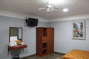 TV a/nebo společenská místnost v ubytování Hotel Central