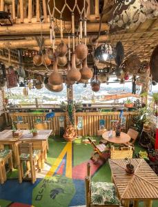 Un restaurante o sitio para comer en Hostal Mirador Andino