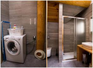 Vonios kambarys apgyvendinimo įstaigoje Luxusní srub až 24 lůžek - Sruby-lipno