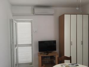TV a/nebo společenská místnost v ubytování Apartmani Belobrk Potocnica Pag