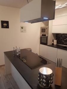 Kuchyňa alebo kuchynka v ubytovaní Seaview Apartment Moritz