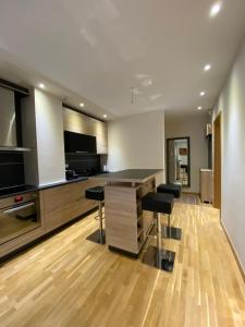 an office with a desk and chairs in a room at Rujna gora in Zlatibor