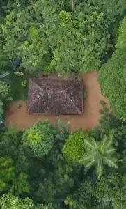 an aerial view of a river in a forest at Swasthi Serviced Villa in Kanjirapalli