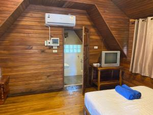TV a/nebo společenská místnost v ubytování วังลุงแคมปิ้ง Wang Lung Camping