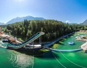 a slide in the middle of a river at Haus Elena in Sautens