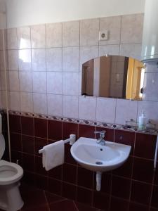Koupelna v ubytování Helga Apartman