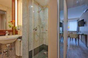Koupelna v ubytování Cityhotel Kaiser Karl Aachen