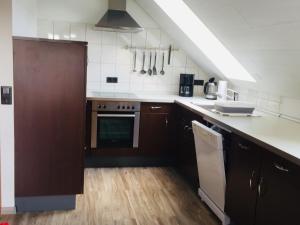 Kuchyň nebo kuchyňský kout v ubytování Ferienwohnung Wiesinger