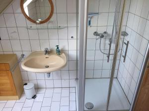 Koupelna v ubytování Ferienwohnung Wiesinger + 5 fotografií
