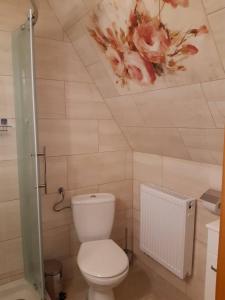 Salle de bains dans l'établissement Wypoczynek u Hazów