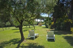 Vonkajšia záhrada v ubytovaní Hotel Panoramic Montepulciano