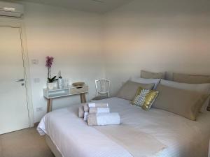 Posteľ alebo postele v izbe v ubytovaní B&B Am Gardasee blick