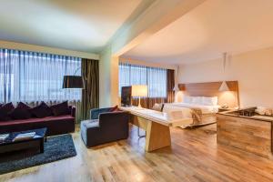Letto o letti in una camera di Wyndham Concepcion Pettra