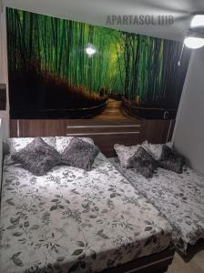 Ένα ή περισσότερα κρεβάτια σε δωμάτιο στο Apartasol, Eje cafetero Reservas de la Colina 111B