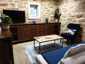 TV a/nebo společenská místnost v ubytování Villa Rosa