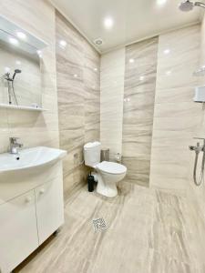 Koupelna v ubytování Modern Studio for 4 persons with Fast Wi-fi + 25 fotografií