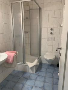 Kúpeľňa v ubytovaní Nebelhorn Appartements 202 und 119