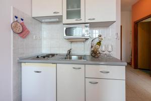 Kuchyň nebo kuchyňský kout v ubytování Apartments Anica