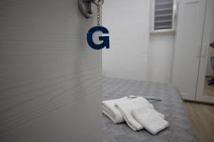 Postel nebo postele na pokoji v ubytování Giusvinci