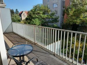 Balkón nebo terasa v ubytování apartment golden Prague