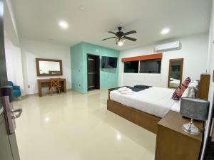 Postel nebo postele na pokoji v ubytování Hotel Boketto + 37 fotografií