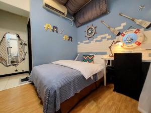 Letto o letti in una camera di 一中喵喵 有統編收據 禁菸 非自助