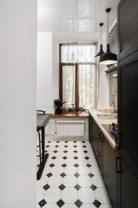 Kuchyňa alebo kuchynka v ubytovaní Katerynynska Street 3-bedrooms Apartment + 20 fotografií