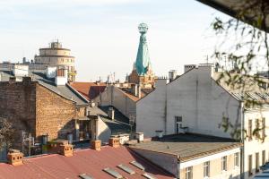 Nespecifikovaný výhled na destinaci Krakov nebo výhled na město při pohledu z apartmánu