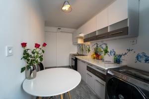 Kuchyňa alebo kuchynka v ubytovaní Apartament Nero + 3 fotografie