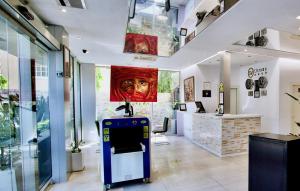 a lobby of a store with a cash register at SV Chrome in Abuja