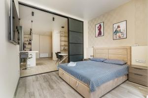 Posteľ alebo postele v izbe v ubytovaní Sea Symphony Design Apartment