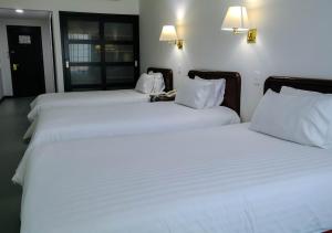 Postel nebo postele na pokoji v ubytování Hotel Internacional La Triada