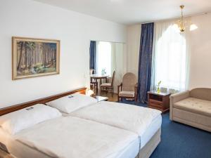 Voodi või voodid majutusasutuse EA Apartmány Mozart toas