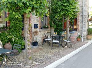 Zahrada ubytování L'ancienne Boulangerie