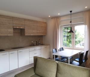 Kuchyňa alebo kuchynka v ubytovaní Apartamenty Doliny