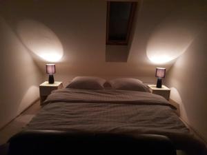 Posteľ alebo postele v izbe v ubytovaní Apartamenty Doliny