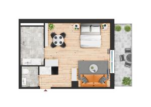 Majutuskoha Appartements zur Sonne korruse plaan