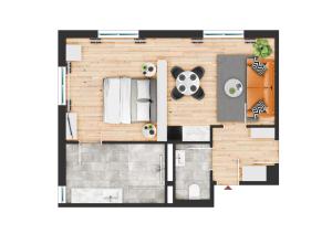 Majutuskoha Appartements zur Sonne korruse plaan